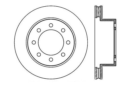 StopTech Premium Cryostop Rotor; Front