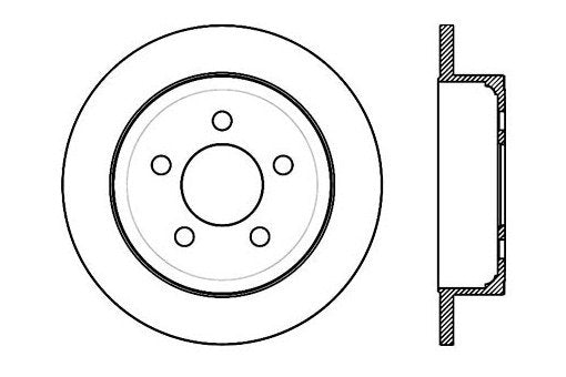 StopTech Premium Cryostop Rotor; Rear