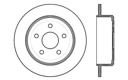 StopTech Premium Cryostop Rotor; Rear