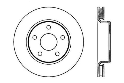 StopTech Premium Cryostop Rotor; Front