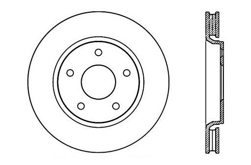StopTech Premium Cryostop Rotor; Front
