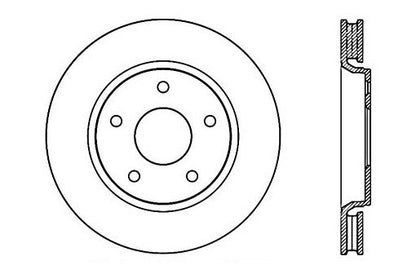 StopTech Premium Cryostop Rotor; Front