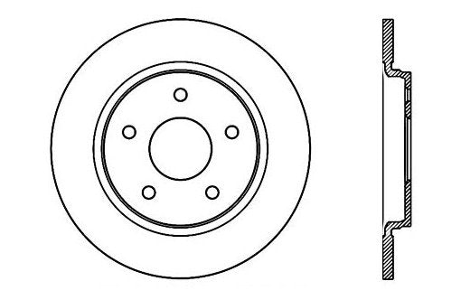 StopTech Premium Cryostop Rotor; Rear