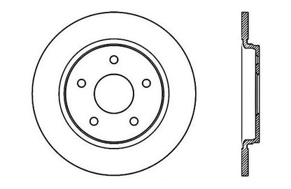 StopTech Premium Cryostop Rotor; Rear