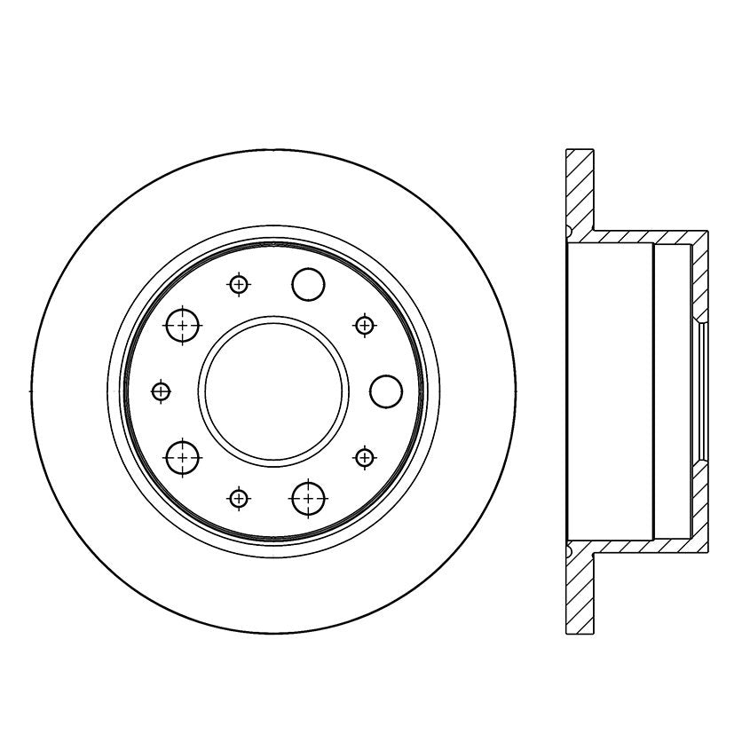 Centric Parts Disc Brake Rotor Premium with E-Coat anti-corrosive coating for 2017-2009 Peugeot Manager, 2020-2014 Ram ProMaster 1500/2500/3500, 2017 ProMaster Rapid 120.67077