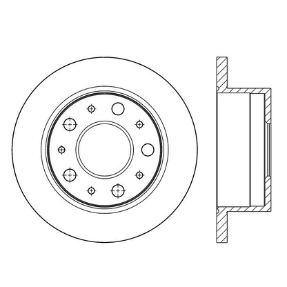 Centric Parts Disc Brake Rotor Premium with E-Coat anti-corrosive coating for 2017-2009 Peugeot Manager, 2020-2014 Ram ProMaster 1500/2500/3500, 2017 ProMaster Rapid 120.67077