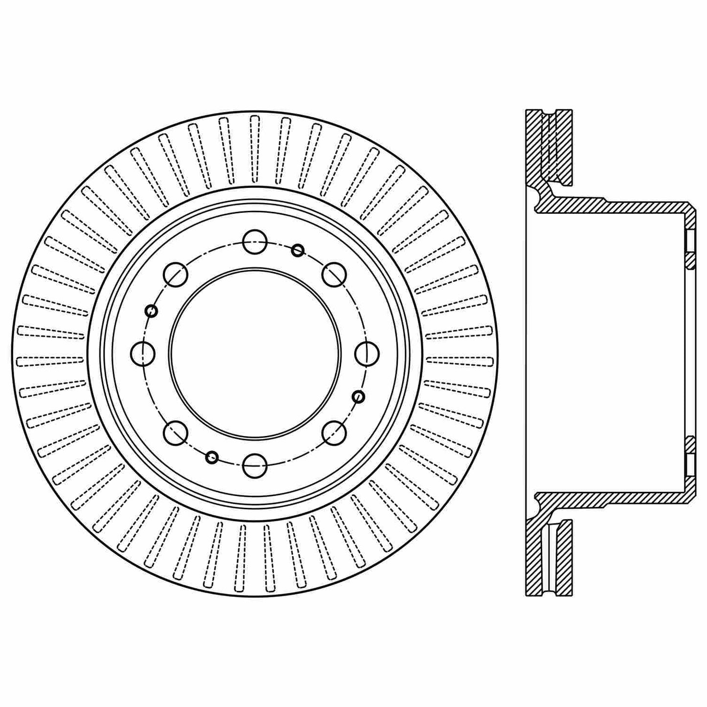 Stoptech Centric Premium Brake Rotor - Rear 120.67080