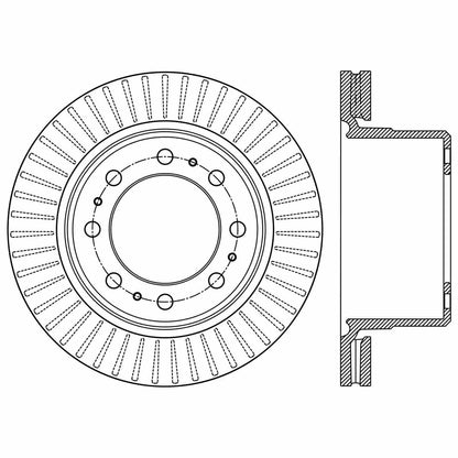Stoptech Centric Premium Brake Rotor - Rear 120.67080