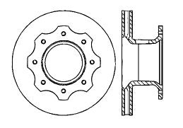 StopTech Premium Cryostop Rotor; Front