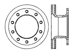 StopTech Premium Cryostop Rotor; Front