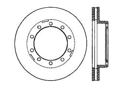StopTech Premium Cryostop Rotor; Front, Rear