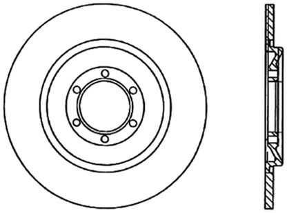Centric Parts Disc Brake Rotor Standard with Anti-Corrosive Paint for 1981-1986 Alfa Romeo GTV-6 1987-1989 Milano 121.02003
