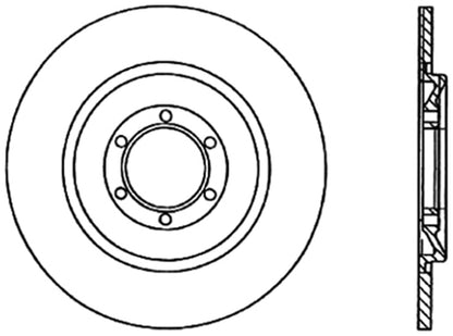 Centric Parts Disc Brake Rotor Standard with Anti-Corrosive Paint for 1981-1986 Alfa Romeo GTV-6 1987-1989 Milano 121.02003