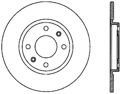 Centric Parts Disc Brake Rotor Standard with Non-Directional Finishes for 1989-1991 Peugeot 405 121.10008