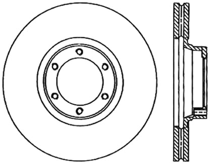 Centric Parts Disc Brake Rotor Standard with Non-Directional Finishes 121.11010