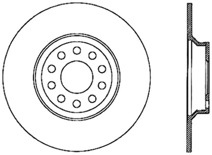 Centric Parts Disc Brake Rotor Standard with Non-Directional Finishes for 2003-2005 Jaguar S-Type Super V8 Vanden Plas XJR 121.20019