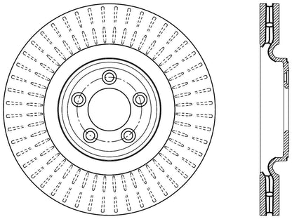 Centric Parts Disc Brake Rotor with Non-Directional Finishes for 121.20024