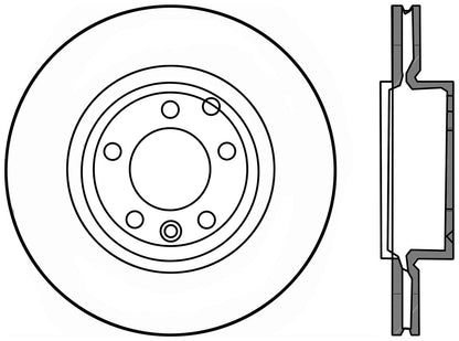 Centric Parts Disc Brake Rotor with Non-Directional Finishes