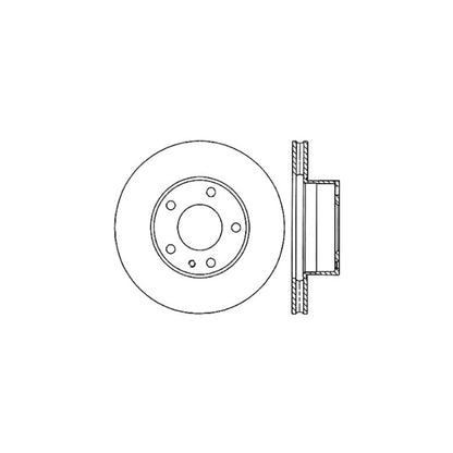 Centric Parts Disc Brake Rotor Standard with Non-Directional Finishes for 1984-1986 BMW 733i 735i L7 121.34009