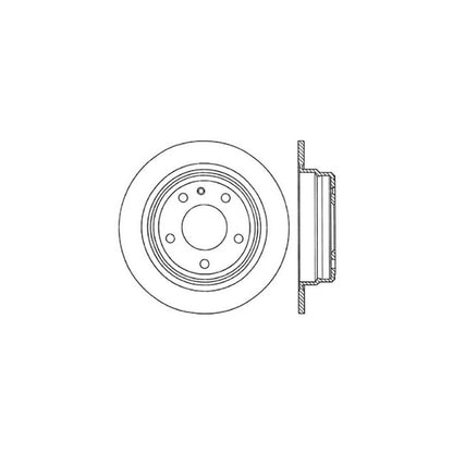 Centric Parts Disc Brake Rotor with Non-Directional Finishes 121.34016