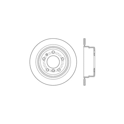 Centric Parts Disc Brake Rotor with Non-Directional Finishes for 121.34017