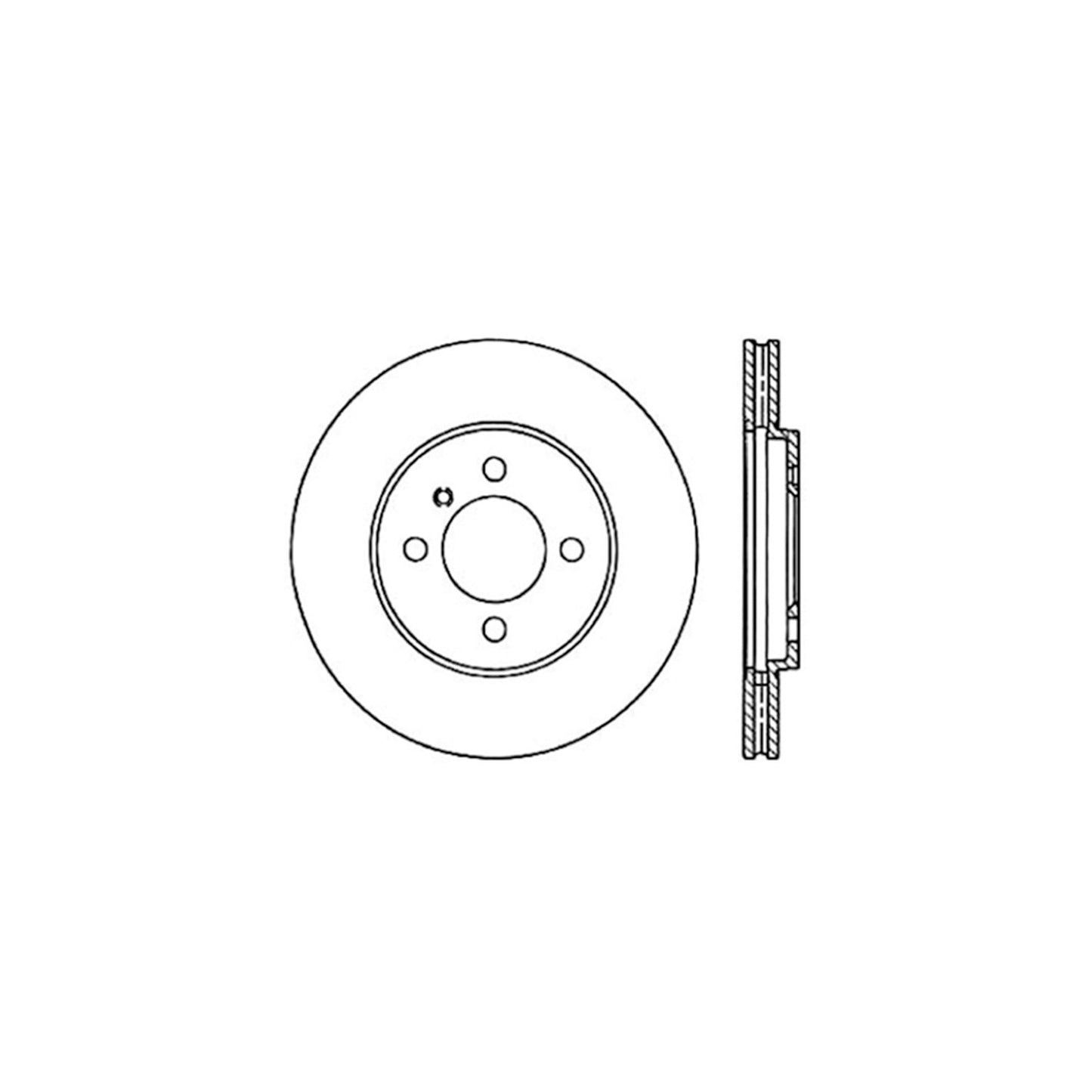 Centric Parts Disc Brake Rotor C-Tek Standard Non-Directional Finishes for 1984-1991 BMW 318i/318is/325 Series 121.34018