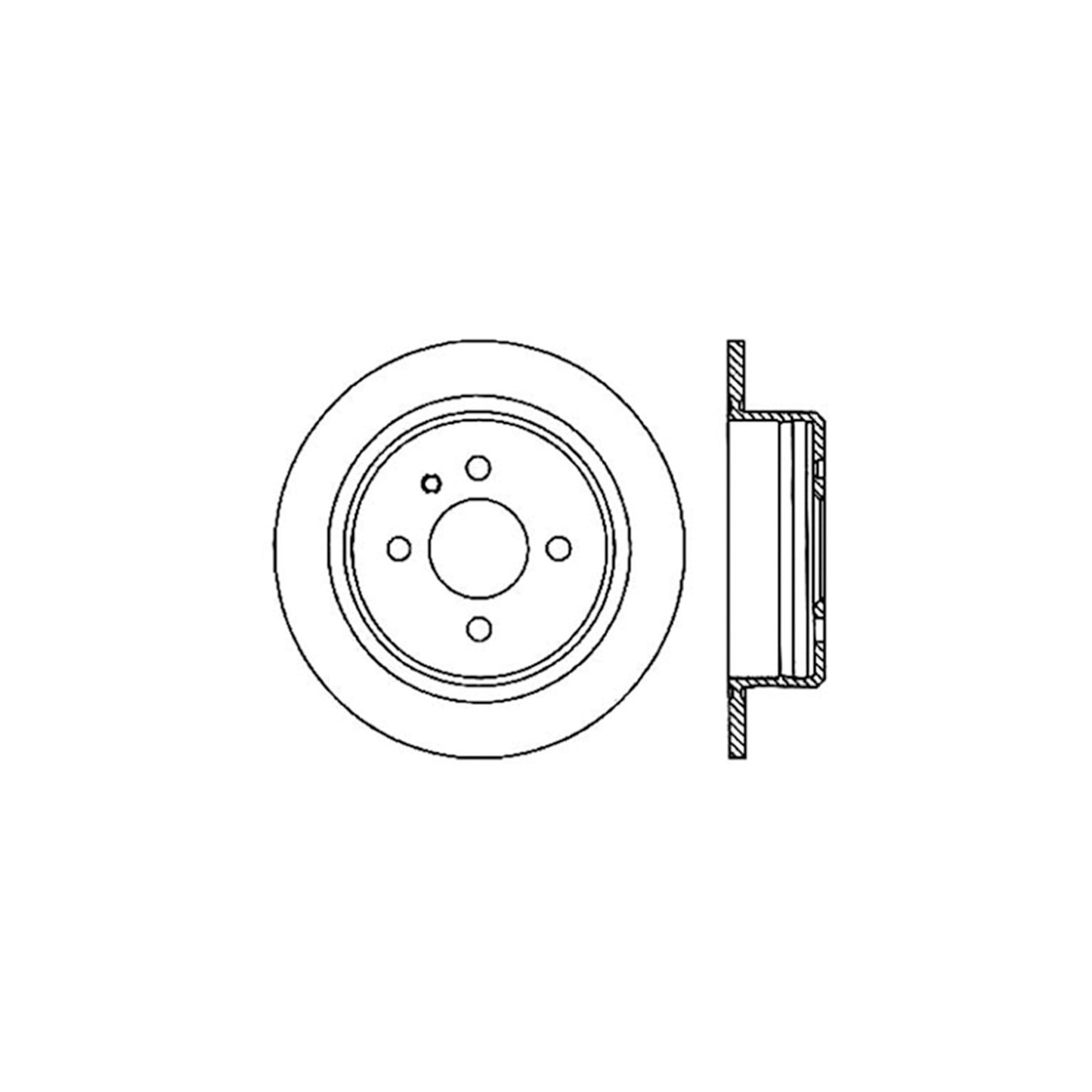Centric Parts Disc Brake Rotor Standard with Non-Directional Finishes for 1984-1991 BMW 318i/318is/325 Series 121.34019