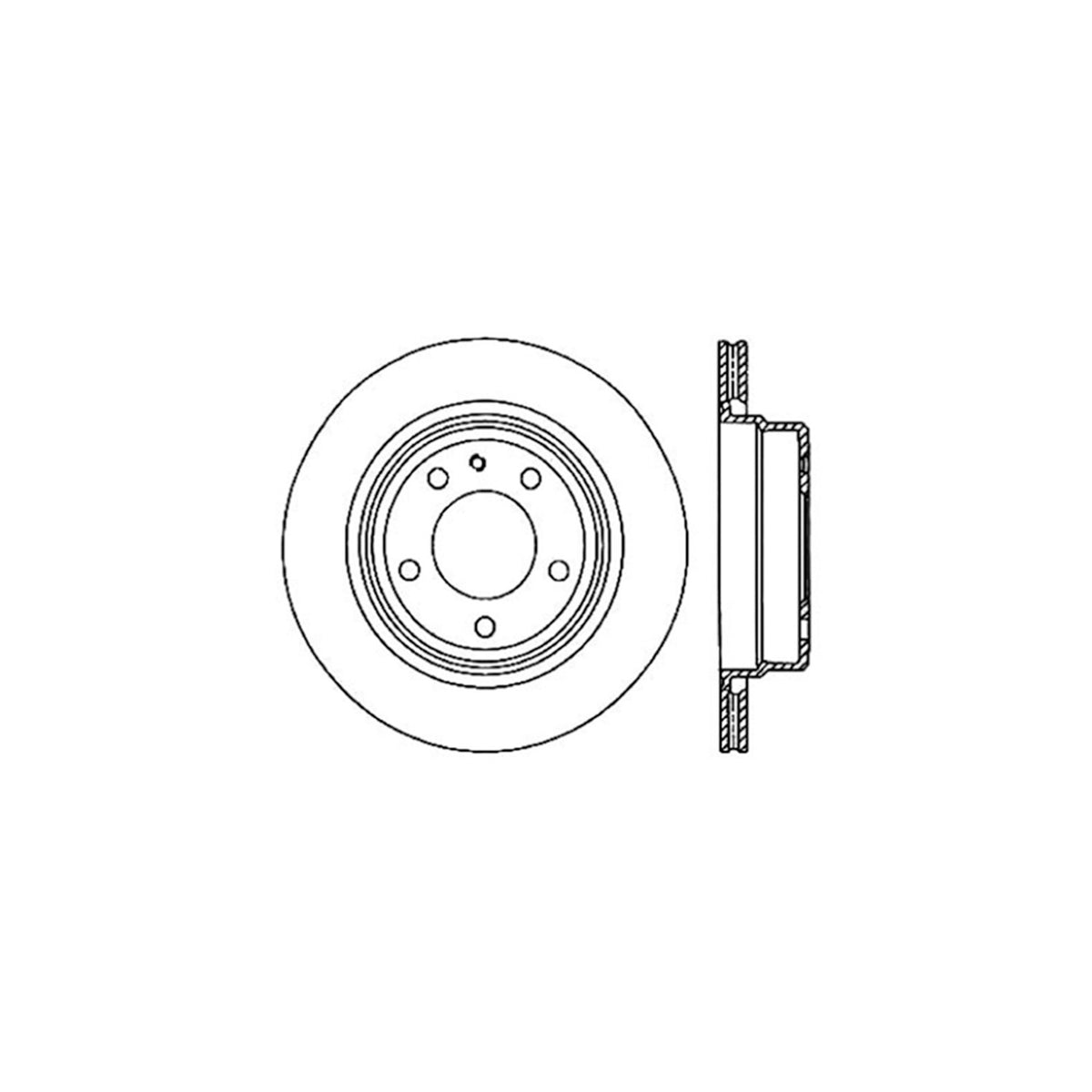 Centric Parts Disc Brake Rotor Standard with Non-Directional Finishes for 1993-1994 BMW 740i 740iL 750iL 121.34026