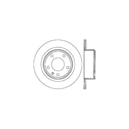 Centric Parts Disc Brake Rotor with Non-Directional Finishes for 121.34028