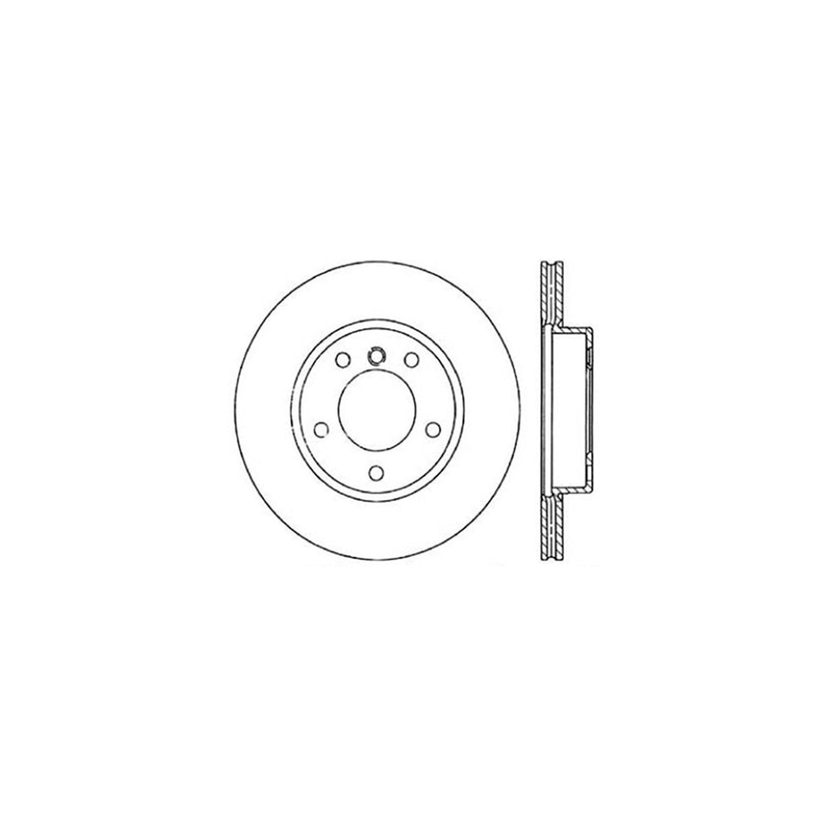 Centric Parts Disc Brake Rotor with Non-Directional Finishes for 121.34029