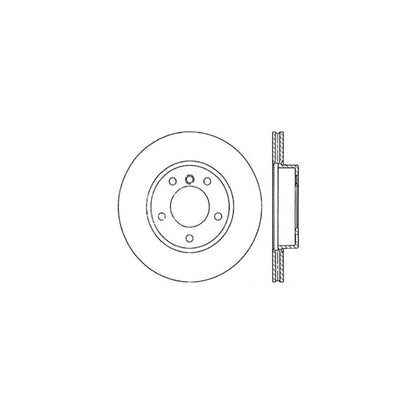 Centric Parts Disc Brake Rotor with Non-Directional Finishes for 121.34029