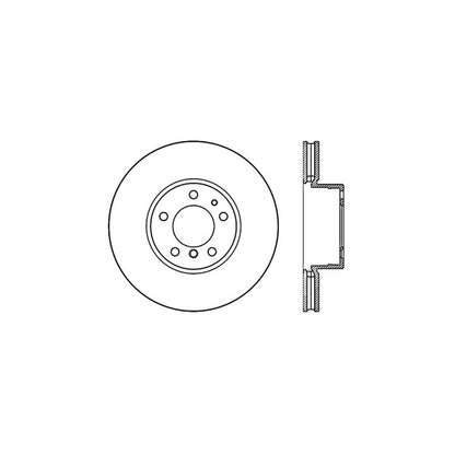 Centric Parts Disc Brake Rotor Standard with Non-Directional Finishes for 1992-2001 BMW 540i 740i 850i 850Ci 740iL 740i 2000-1997 121.34031