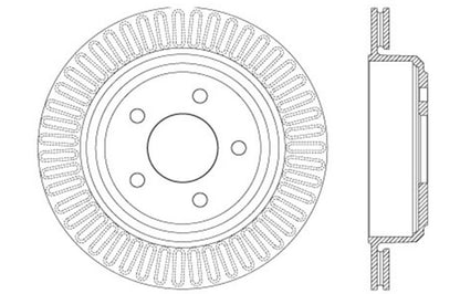 Centric Parts Disc Brake Rotor Standard with Non-Directional Finishes for 2010-2011 Ford Ranger Mazda B2300 121.61095