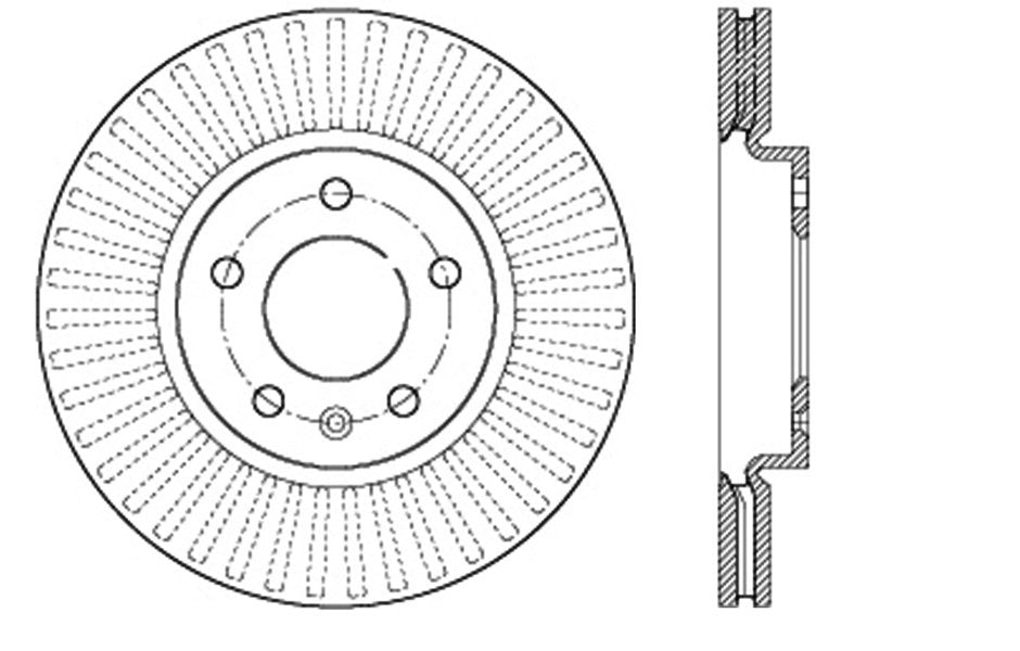 Centric Parts Disc Brake Rotor C-Tek Standard with Non-Directional Finishes for 2012-2023 Buick Encore GX LaCrosse Regal Sportback Verano Cruze Equinox Malibu Orlando Trailblazer
