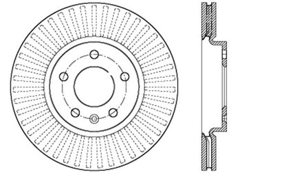 Centric Parts Disc Brake Rotor C-Tek Standard with Non-Directional Finishes for 2012-2023 Buick Encore GX LaCrosse Regal Sportback Verano Cruze Equinox Malibu Orlando Trailblazer