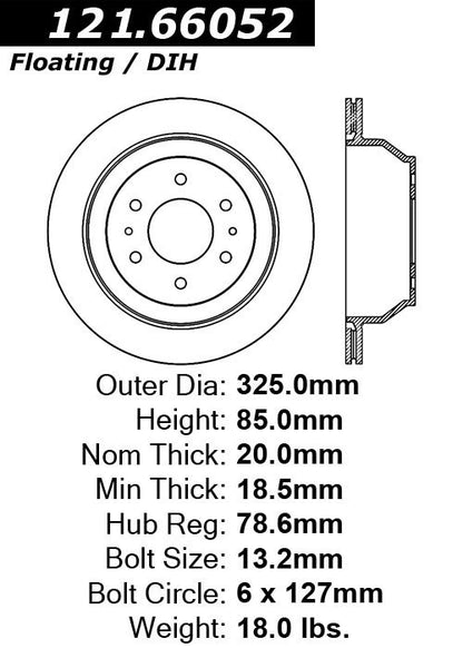 C-Tek Standard Brake Rotor 121.66052
