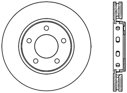 StopTech Cryo Brake Rotor; Front