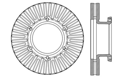 Centric Parts Disc Brake Rotor 195h for 2013-2017 Hino 121.75006