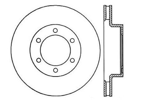 Centric Parts Disc Brake Rotor with Non-Directional Finishes 121.99085