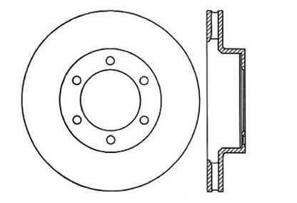 Centric Parts Disc Brake Rotor with Non-Directional Finishes 121.99085