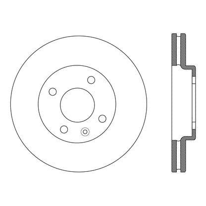 Centric Parts Disc Brake Rotor Standard with Non-Directional Finishes for 2012-2017 Chevrolet Sonic 121.99091