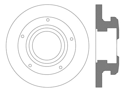 Centric Parts Disc Brake Rotor with Non-Directional Finishes for 121.99098