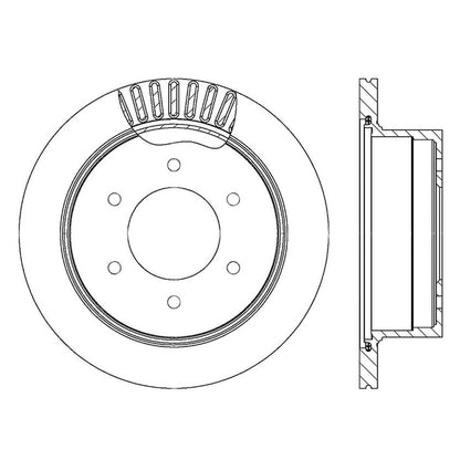 Centric Parts Disc Brake Rotor Standard with Non-Directional Finishes for 2008-2017 Mitsubishi Montero 121.99103