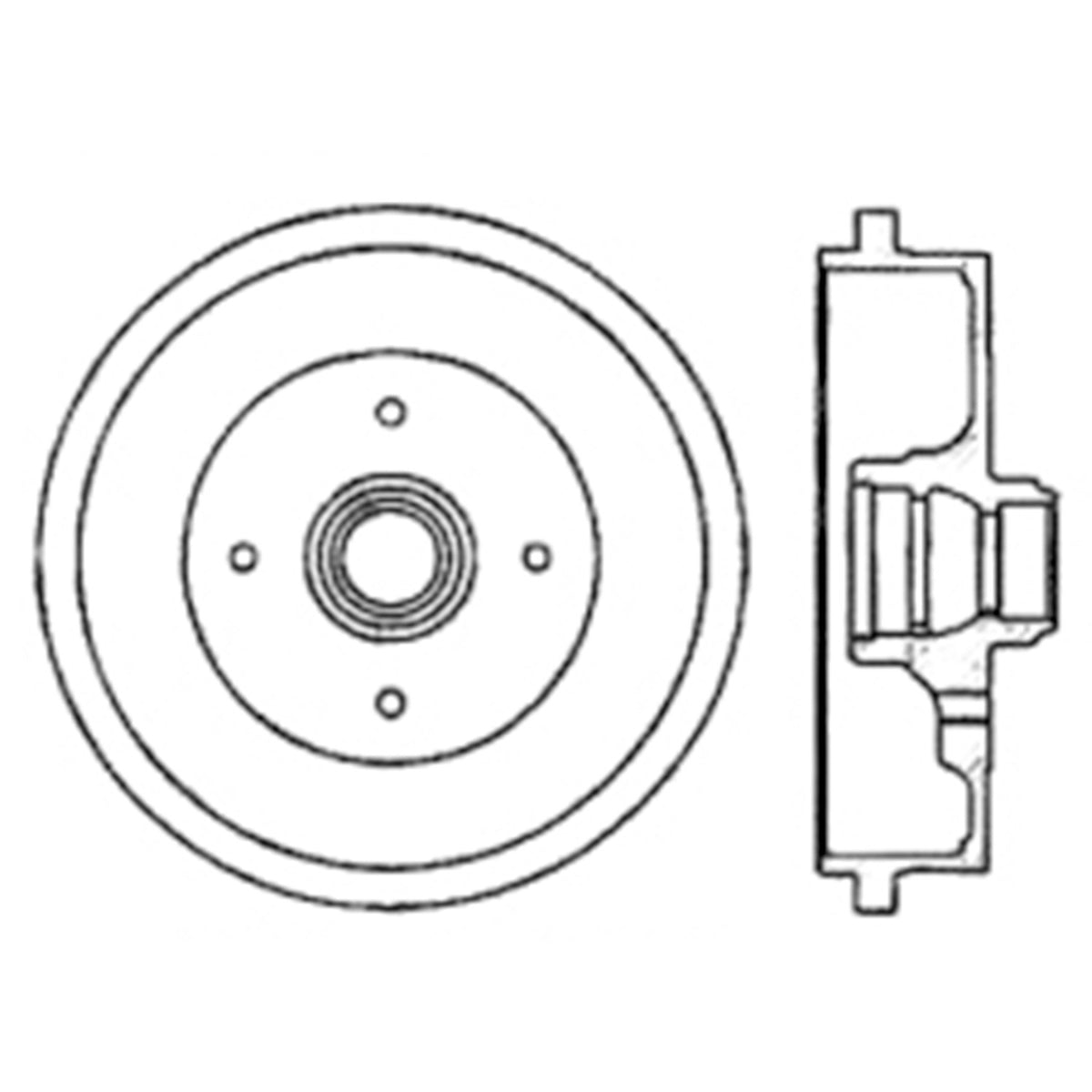 Centric Parts Premium Brake Drum 122.33000
