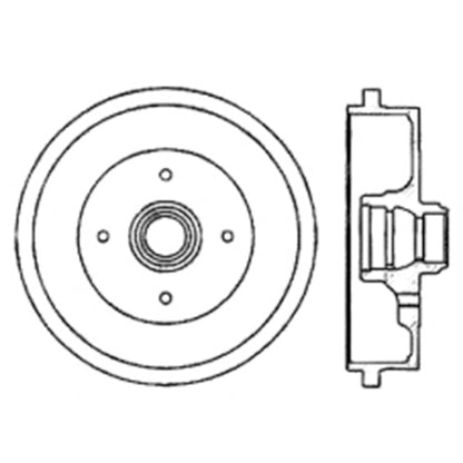 Centric Parts Premium Brake Drum 122.33000