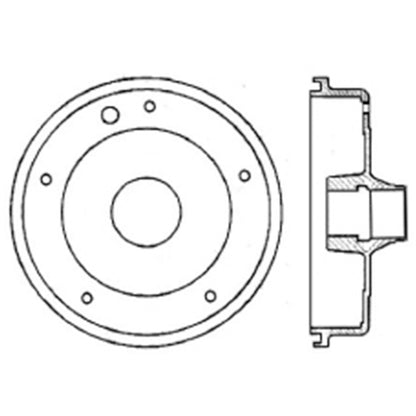 Centric Parts Brake Drum Premium for 1958-1964 Volkswagen Beetle Karmann Ghia 122.33002