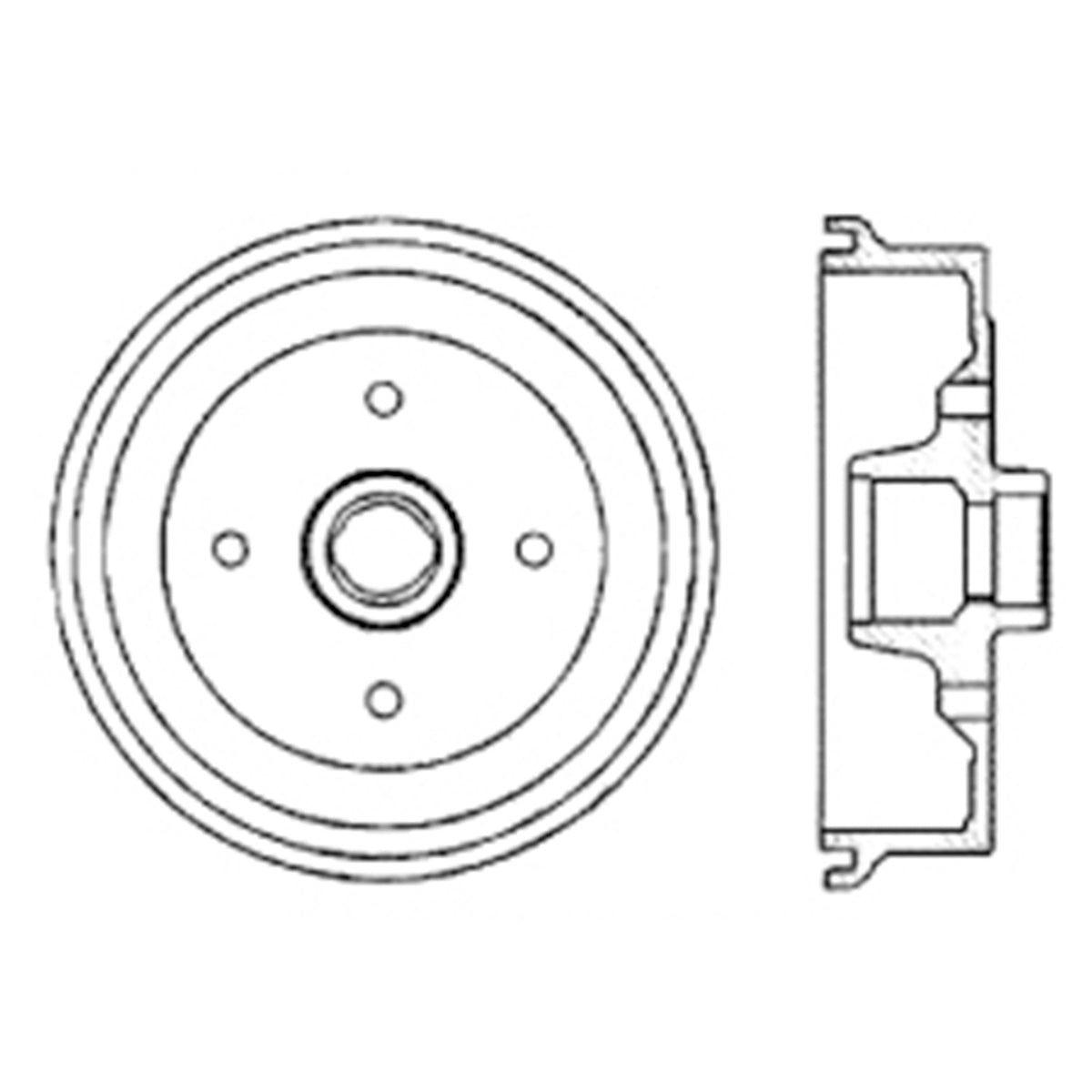 Centric Parts Premium Brake Drum 122.33005