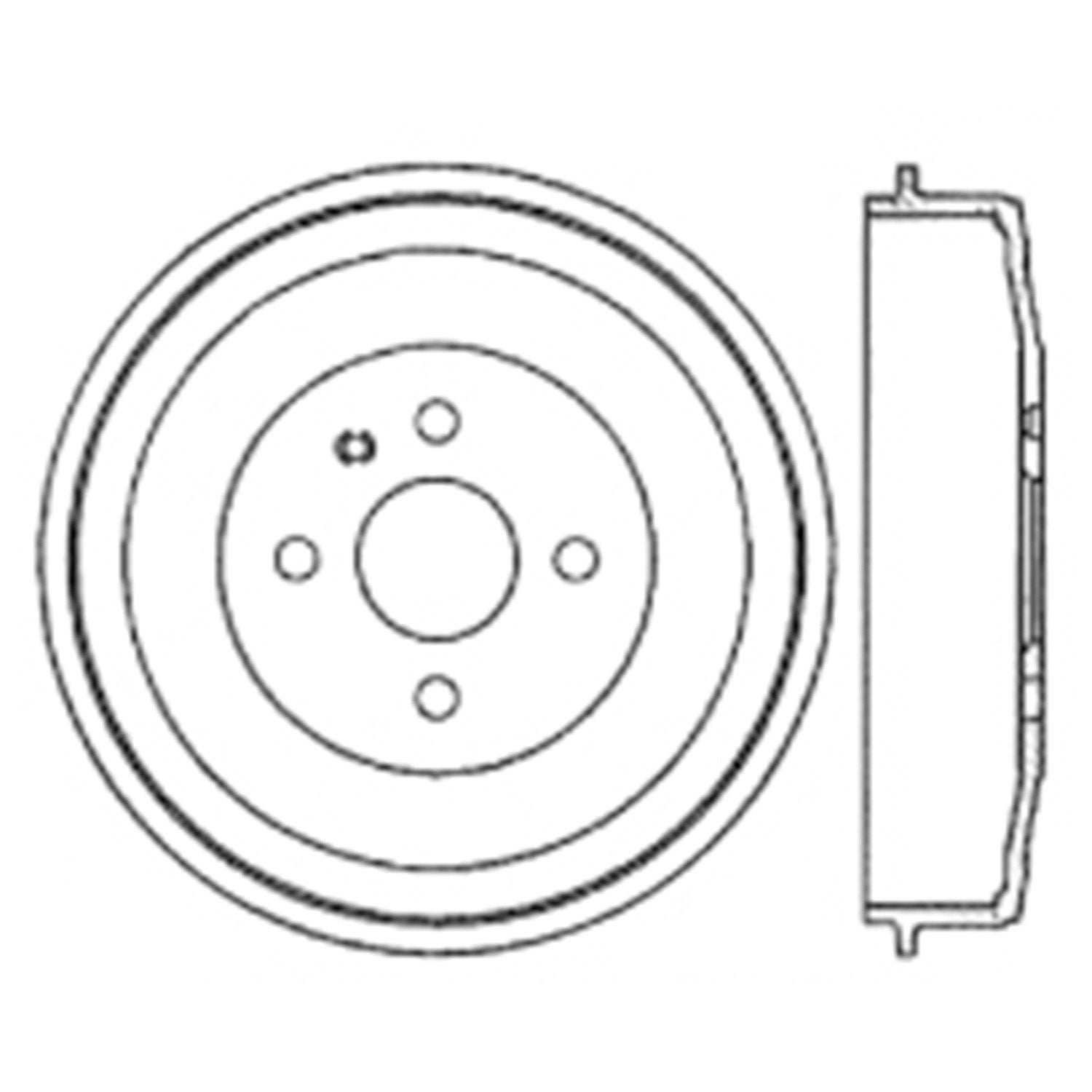 Centric Parts Premium Brake Drum 122.34000