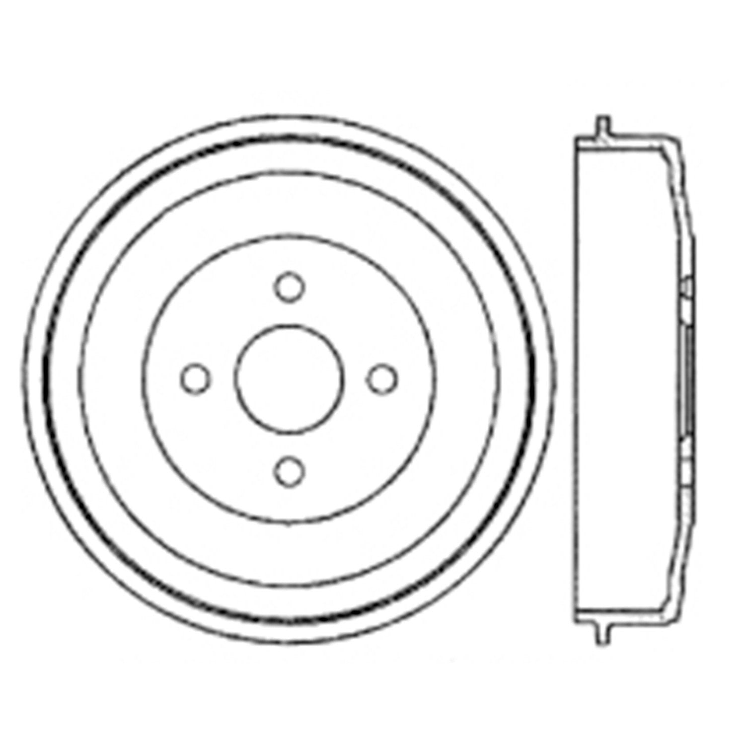 Centric Parts Premium Brake Drum 122.34001