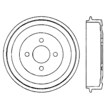 Centric Parts Premium Brake Drum 122.34002
